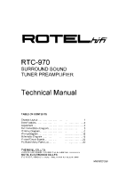 Rotel RTC-970 - Technical manual